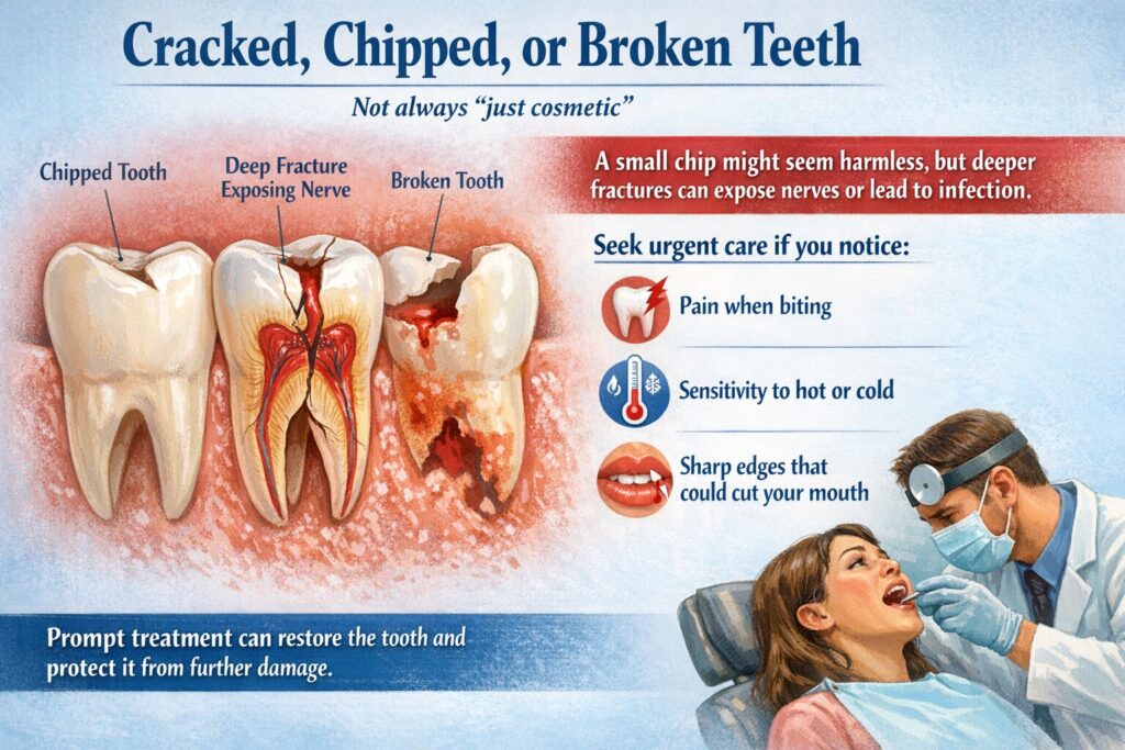 Cracked, Chipped, or Broken Teeth