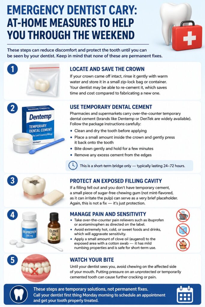 Emergency Dentist Cary At-Home Measures to Help You Through the Weekend